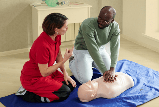 Safety and Health Week: a cpr class is being taught at work